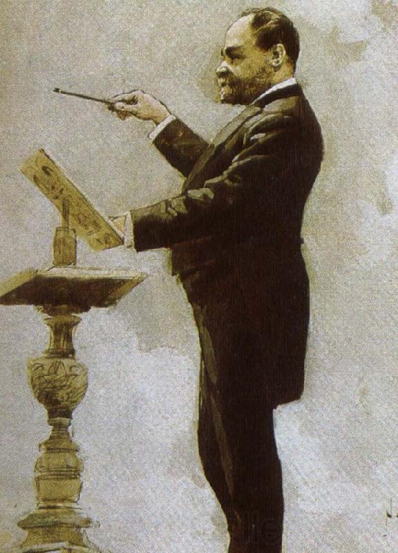 johannes brahms dvorak conducting at the chicago world fair in 1893 France oil painting art